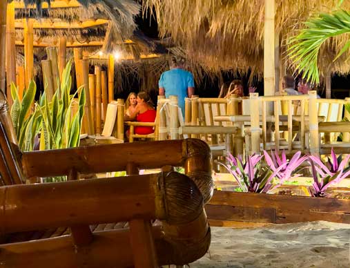 palm beach santa maria sal tropical restaurant detail 1