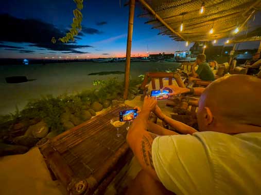 palm beach santa maria sal cape verde lounge adults only sunset took photo