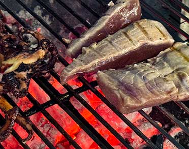 Palm Beach Griglia Brace Top di Gamma Carbone Naturale Filetto