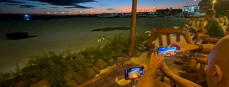 palm beach santa maria sal cape verde lounge adults only sunset took photo