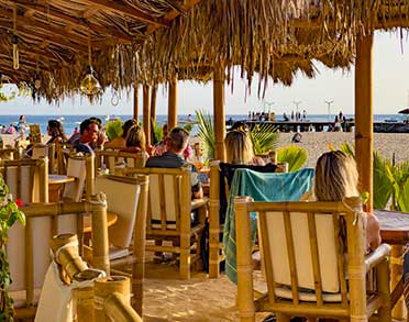 palm beach santa maria sal cape verde restaurant side tables