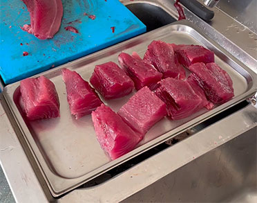 palm beach santa maria sal metodi sicurezza methods safety metodos seguranca fish portioning