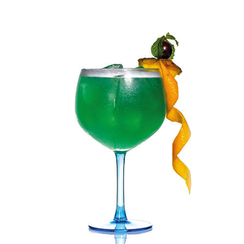 PalmBeach Tropical Restaurant | Blue Hawaii | vodka, rum, blue curaçao, pineapple juice, lime juice